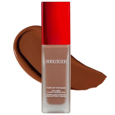 One/size By Patrick Starrr Turn Up The Base Full Beat Waterproof Liquid Foundation Dark Deep 45 G 1 oz / 30 ml In White