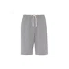 Onesta Mens Grey Fleece Loungewear Shorts In Gray