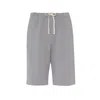 Onesta Mens Grey Fleece Loungewear Shorts In Grey