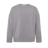 Onesta Grey Tencel Loungewear Sweater In Grey