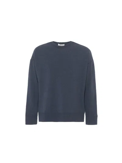 Onesta Tencel Loungewear Sweater In Blue