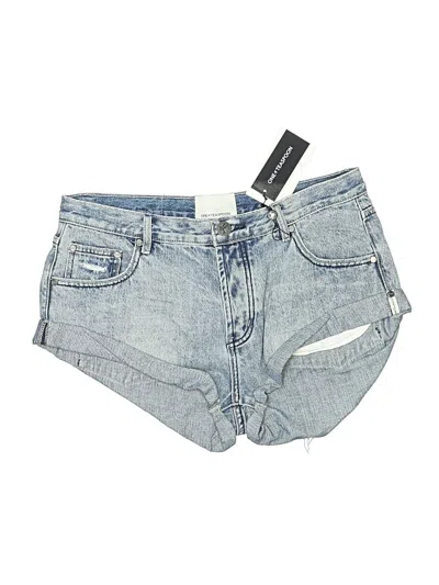 Pre-owned Oneteaspoon Denim Shorts In Blue