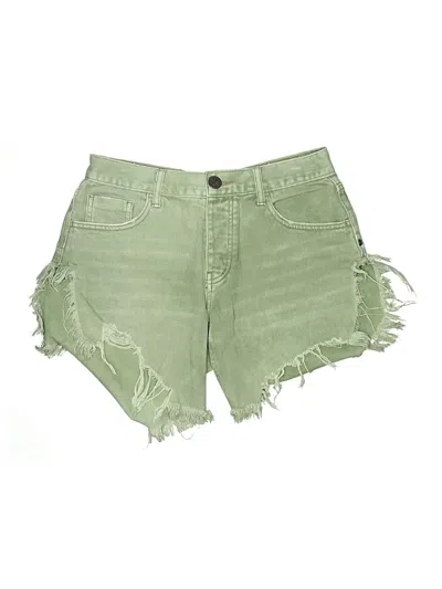 Pre-owned Oneteaspoon Denim Shorts In Green