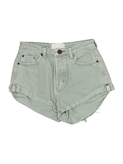 Pre-owned Oneteaspoon Denim Shorts In Green