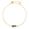 Onewildone Women's Black / Gold Always Better Together Best Friend Bracelet