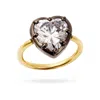 Onewildone Women's Gold / Black You Make My Heart Beat Different Ring