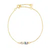Onewildone Women's Gold Don't Forget To Smile Today Bracelet