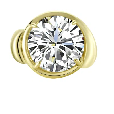 Onewildone Women's Gold Don't Wait For Permission Statement Cocktail Ring