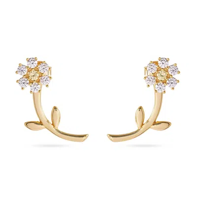 Onewildone Women's Gold Every Daisy Is Better With You Earrings