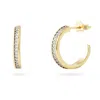 Onewildone Women's Gold / Grey You Are Perfect Gold Hoop Earrings