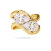 Onewildone Women's Gold Just A Girl East West Ring In Gold
