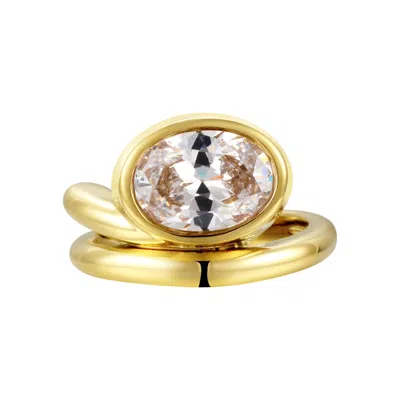 Onewildone Women's Gold Love You Back Ring