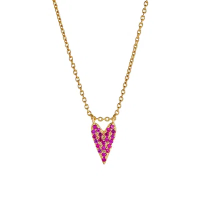Onewildone Women's Gold / Pink / Purple Pour Your Heart Into It