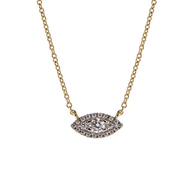 Onewildone Women's Gold / Silver Forever In Those Eyes Necklace