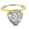 Onewildone Women's Gold / Silver Life Is Short, Make It Sweet Triangle Solitaire Pinky Ring In Multi
