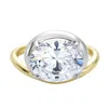 Onewildone Women's Gold / Silver Yappy Hour East-west Perch Ring In Multi