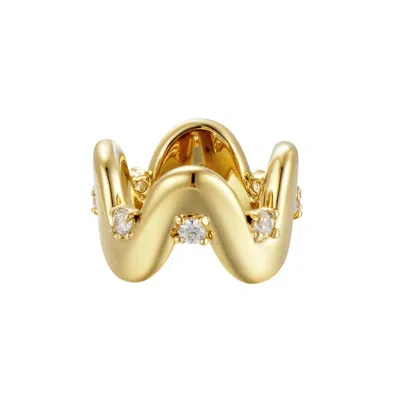 Onewildone Women's Gold Xoxo Pinky Ring