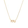 Onewildone Women's I Love You Gold Necklace In Gold