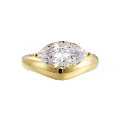 Onewildone Women's Into It Sculptural Gold Ring