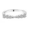 Onewildone Women's Little By Little Silver Stacking Ring In White