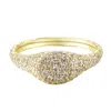 Onewildone Women's Showgirl Pavé Gold Ring In Gold