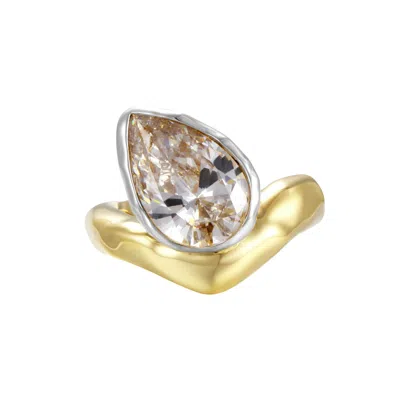 Onewildone Women's Silver / Gold Perfectly Imperfect Ring In Multi