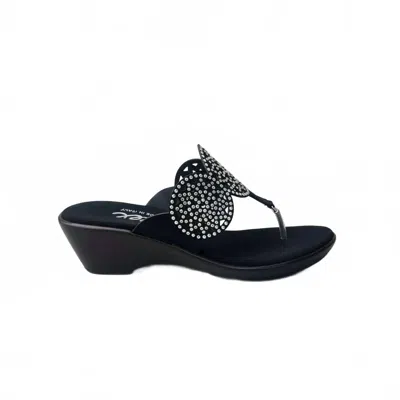 Onex Women's Alfie Toe Thong Sandal In Black
