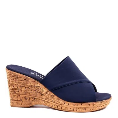 Onex Women's Christina Wedge Heel In Navy In Blue