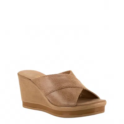Onex Women's Dianne Slide Wedge In Beige In Multi