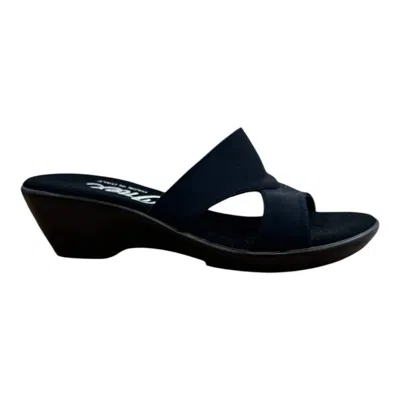 Onex Women's Gilda Slide Sandal In Black In Blue