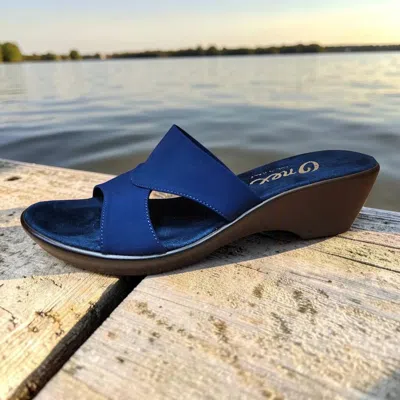 Onex Women's Gilda Slide Sandal In Navy In Blue