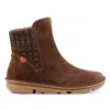 Onfoot Silken Boot In Brown Suede In Brown