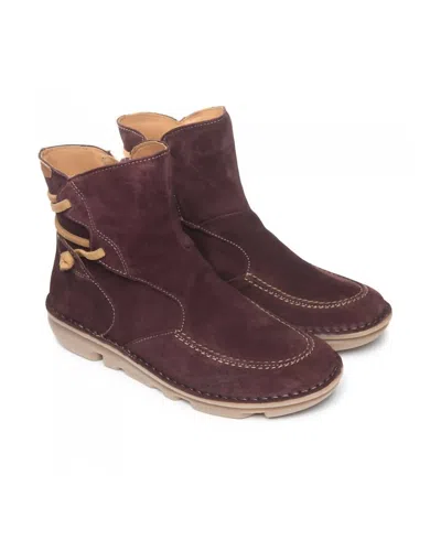 Onfoot Women's Botin Leather Boots In Burdeos In Brown
