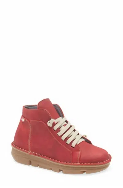 On Foot Women's Touch Sneaker Boot In Rojo In Multi