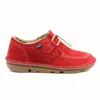 ONFOOT ZEN FAUX FUR SNEAKER IN MOCCASIN RED