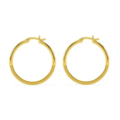 Oni Fine Jewelry Women's Basic Large O-hoop - Gold