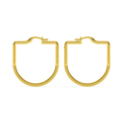Oni Fine Jewelry Women's Basic Large U-hoop - Gold