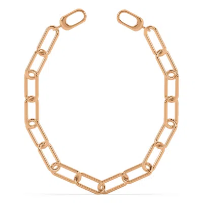 Oni Fine Jewelry Women's Bold Clip Anklet - Rose Gold