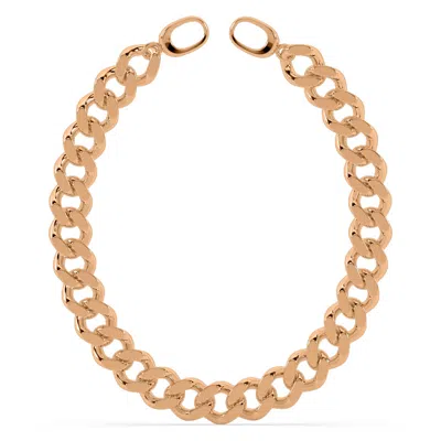 Oni Fine Jewelry Women's Bold Cuban Link Anklet - Rose Gold