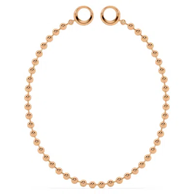 Oni Fine Jewelry Women's Maxi Sphere Anklet - Rose Gold In Brown