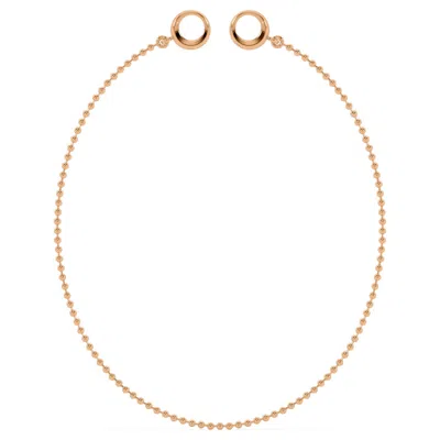 Oni Fine Jewelry Women's Mini Sphere Anklet - Rose Gold