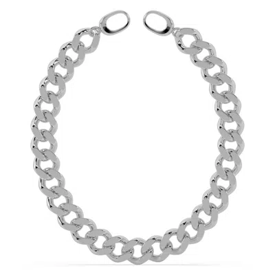 Oni Fine Jewelry Women's Silver Bold Cuban Link Anklet