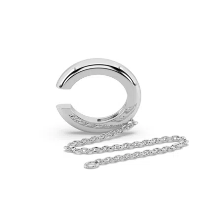 Oni Fine Jewelry Women's Silver Tapered Essential Ear Cuff