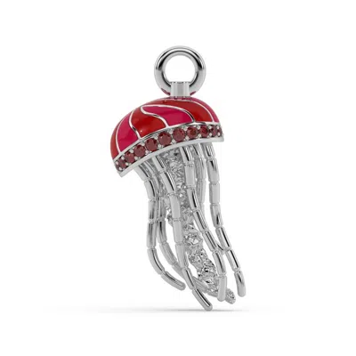 Oni Fine Jewelry Women's Silver The Stingy Jelly Charm - Jellyfish Charm