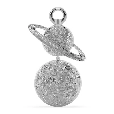 Oni Fine Jewelry Women's Silver The Titan's Haze Charm - Saturn Planet Charm