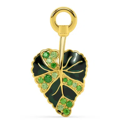 Oni Fine Jewelry Women's The African Violet Charm - Leaf Charm - Gold