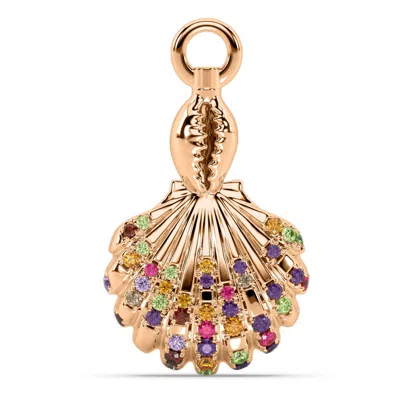Oni Fine Jewelry Women's The  Beach Drift Charm - Shell Charm - Rose Gold