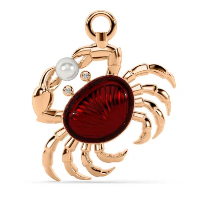 Oni Fine Jewelry Women's The Crab's Treasure Charm - Rose Gold