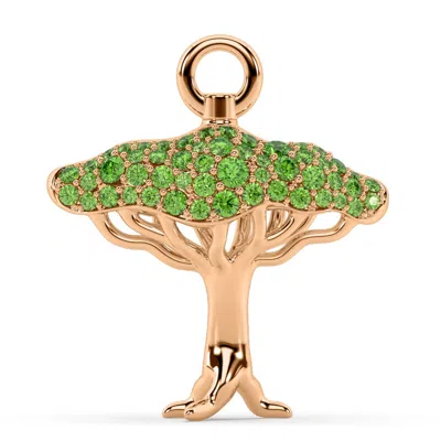 Oni Fine Jewelry Women's The Dragon Blood Charm - Tree Charm - Rose Gold