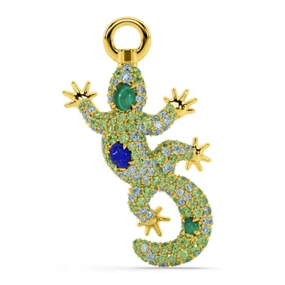 Oni Fine Jewelry Women's The Echo Gecko Charm - Lizard Charm - Gold